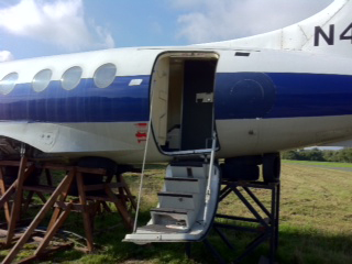 Dunsfold Jetstream aircraft stairs for filming